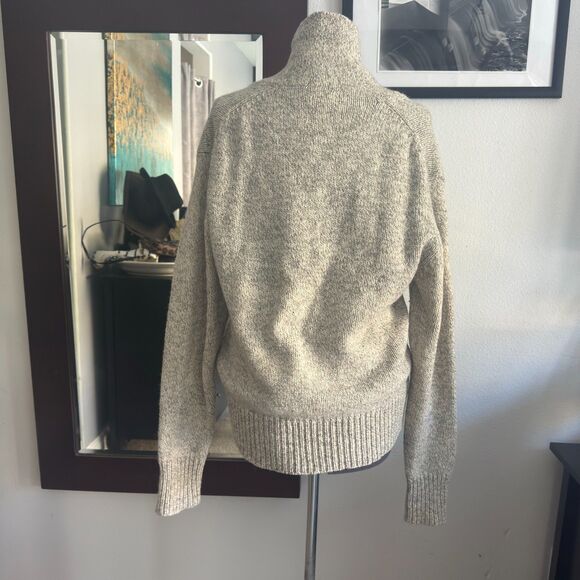 Vintage Boston Traders Wool Blend Shawl Collar Sweater XL Oatmeal Gray - Picture 4 of 8